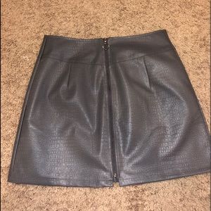 Leather skirt
